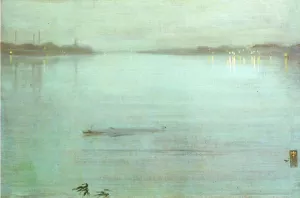 Nocturne- Blue and Silver by James Abbott McNeill Whistler Oil Painting