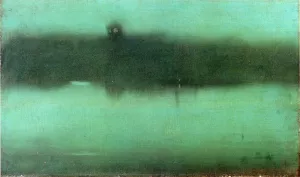 Nocturne: Grey and Silver by James Abbott McNeill Whistler - Oil Painting Reproduction