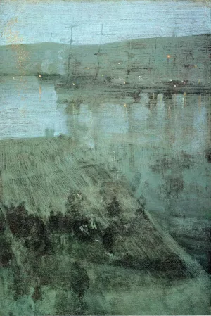 Nocturne in Blue and Gold: Valparaiso Bay by James Abbott McNeill Whistler Oil Painting