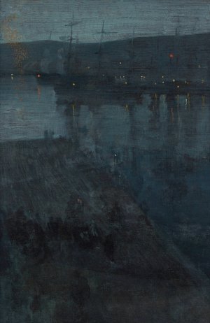 Nocturne in Blue and Gold; Valparaiso by James Abbott McNeill Whistler Oil Painting