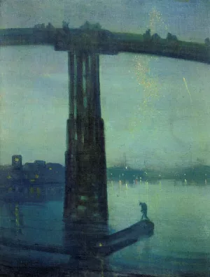 Nocturne in Blue and Green Oil painting by James Abbott McNeill Whistler
