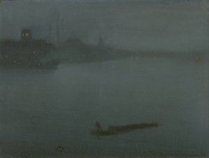 Nocturne in Blue and Silver by James Abbott McNeill Whistler Oil Painting
