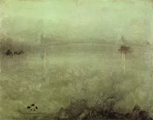 Nocturne: Silver and Opal by James Abbott McNeill Whistler Oil Painting