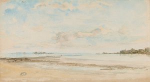 Note in Blue and Opal-Jersey by James Abbott McNeill Whistler Oil Painting