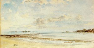Note in Blue and Opal Oil painting by James Abbott McNeill Whistler