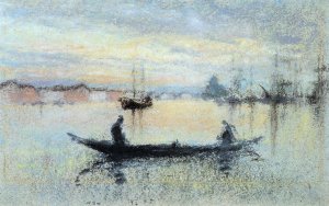 Note in Flesh Colour: The Guidecca by James Abbott McNeill Whistler Oil Painting