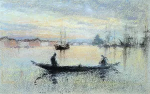 Note in Flesh Colour: The Guidecca by James Abbott McNeill Whistler - Oil Painting Reproduction