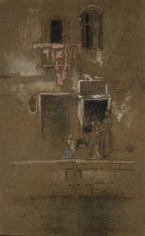 Note in Pink and Brown by James Abbott McNeill Whistler Oil Painting