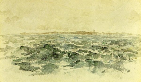 Off the Dutch Coast by James Abbott McNeill Whistler - Hand-Painted Oil Painting Reproduction