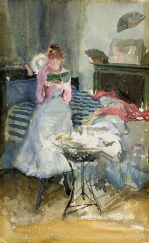 Pink Note-The Novelette by James Abbott McNeill Whistler Oil Painting