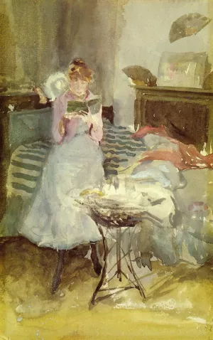 Pink Note: The Novelette by James Abbott McNeill Whistler Oil Painting