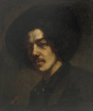 Portrait of Whistler with a Hat by James Abbott McNeill Whistler Oil Painting