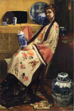 Purple and Rose: The Lang Leizen of the Six Marks Oil painting by James Abbott McNeill Whistler