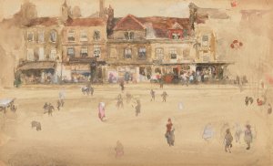 Red and Brown-Hoxton by James Abbott McNeill Whistler Oil Painting