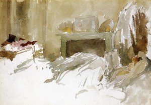 Resting in Bed Oil painting by James Abbott McNeill Whistler