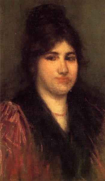 Main Product Photo of Rose also known as The Napolitaine Painting by James Abbott McNeill Whistler