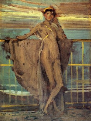 Sketch for Annabel Lee Oil painting by James Abbott McNeill Whistler