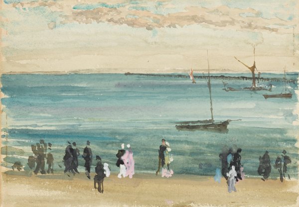 Southend Pier by James Abbott McNeill Whistler - Hand-Painted Oil Painting Reproduction
