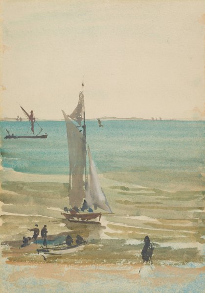 Southend-The Pleasure Yacht  by James Abbott McNeill Whistler - Hand-Painted Oil Painting Reproduction