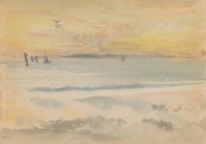 St. Ives; Sunset by James Abbott McNeill Whistler Oil Painting