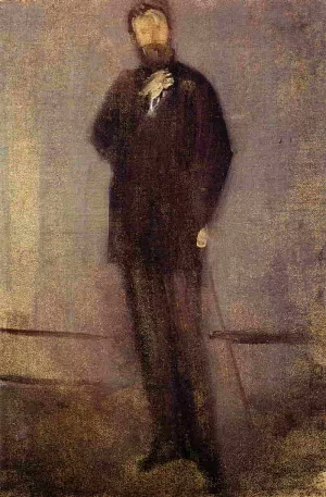 Study for the Portrait of F. R. Leyland painting by James Abbott McNeill Whistler