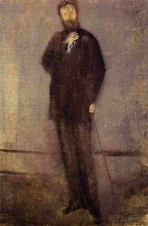 Study for the Portrait of F. R. Leyland by James Abbott McNeill Whistler Oil Painting