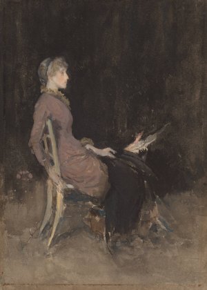 Study In Black And Gold by James Abbott McNeill Whistler Oil Painting