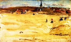 Sunday at Domburg by James Abbott McNeill Whistler Oil Painting