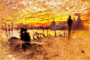 Sunset: Red and Gold - The Gondolier