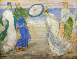 Symphony in Blue and Pink Oil painting by James Abbott McNeill Whistler