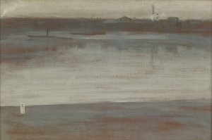 Symphony in Grey; Early Morning, Thames by James Abbott McNeill Whistler Oil Painting