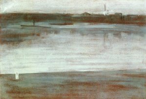 Symphony in Grey: Early Morning, Thames Oil painting by James Abbott McNeill Whistler