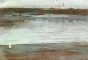 Symphony in Grey: Early Morning, Thames by James Abbott McNeill Whistler - Oil Painting Reproduction