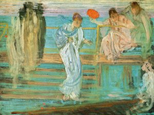 Symphony in White and Red Oil painting by James Abbott McNeill Whistler