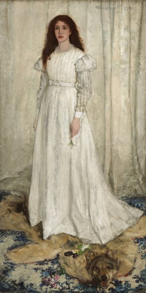 Symphony in White,No. 1 - The White Girl by James Abbott McNeill Whistler Oil Painting