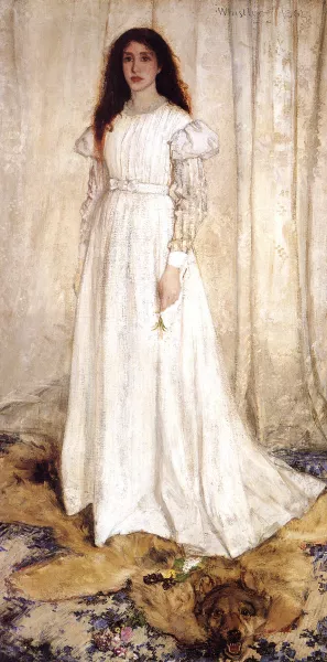 Symphony in White, No.1: The White Girl by James Abbott McNeill Whistler Oil Painting