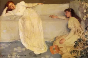Symphony in White, No. 3 by James Abbott McNeill Whistler Oil Painting