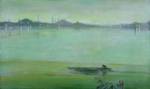 Thames Nocturne by James Abbott McNeill Whistler Oil Painting