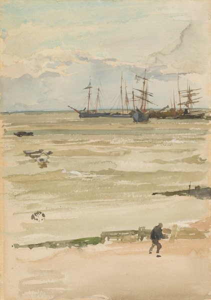 The Anchorage  by James Abbott McNeill Whistler - Hand-Painted Oil Painting Reproduction