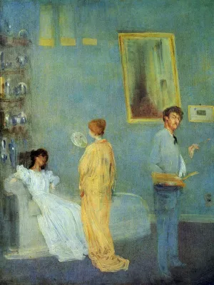The Artist's Studio (also known as Whistler in His Studio) by James Abbott McNeill Whistler - Oil Painting Reproduction