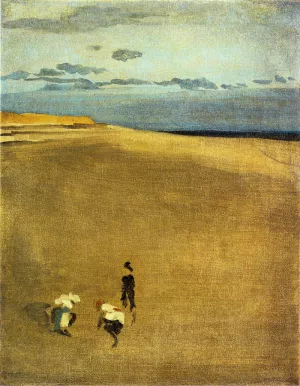The Beach at Selsey Bill by James Abbott McNeill Whistler Oil Painting