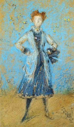 The Blue Girl Oil painting by James Abbott McNeill Whistler