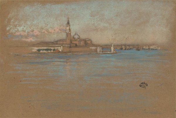 The Church of San Giorgio Maggiore  by James Abbott McNeill Whistler - Hand-Painted Oil Painting Reproduction