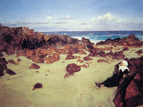 The Coast of Brittany by James Abbott McNeill Whistler - Hand-Painted Oil Painting Reproduction