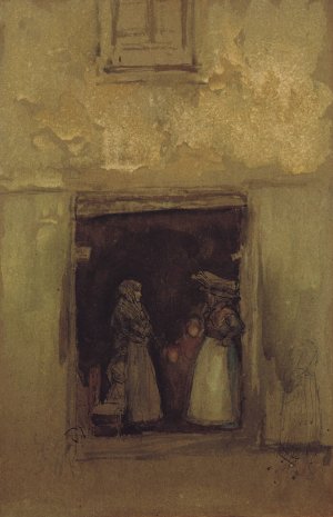 The Gossips by James Abbott McNeill Whistler Oil Painting