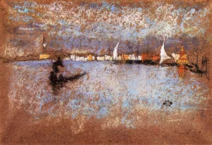 The Guidecca - Winter: Grey and Blue painting by James Abbott McNeill Whistler
