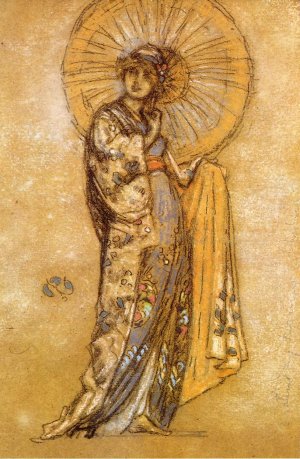 The Japanese Dress Oil painting by James Abbott McNeill Whistler
