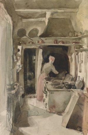The Kitchen by James Abbott McNeill Whistler Oil Painting
