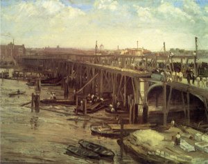 The Last of Old Westminster by James Abbott McNeill Whistler Oil Painting