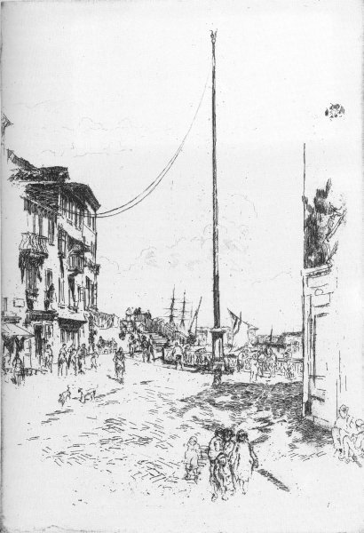 Main Product Photo of The Little Mast Painting by James Abbott McNeill Whistler